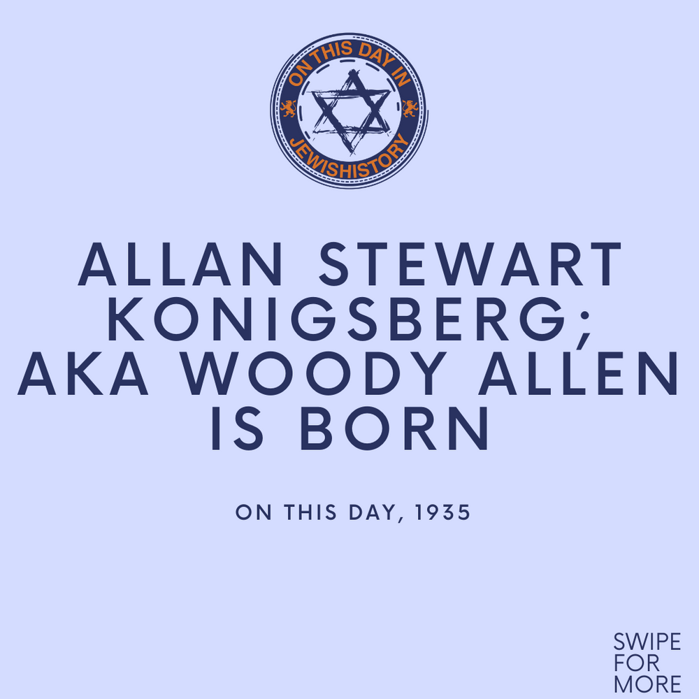 Birthday of Woody Allen, 1935 Jewish Original Media