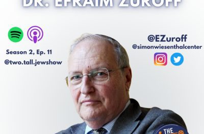 Dr. Efraim Zuroff on Nazi Hunting and Serving Justice for the Unjustifiable